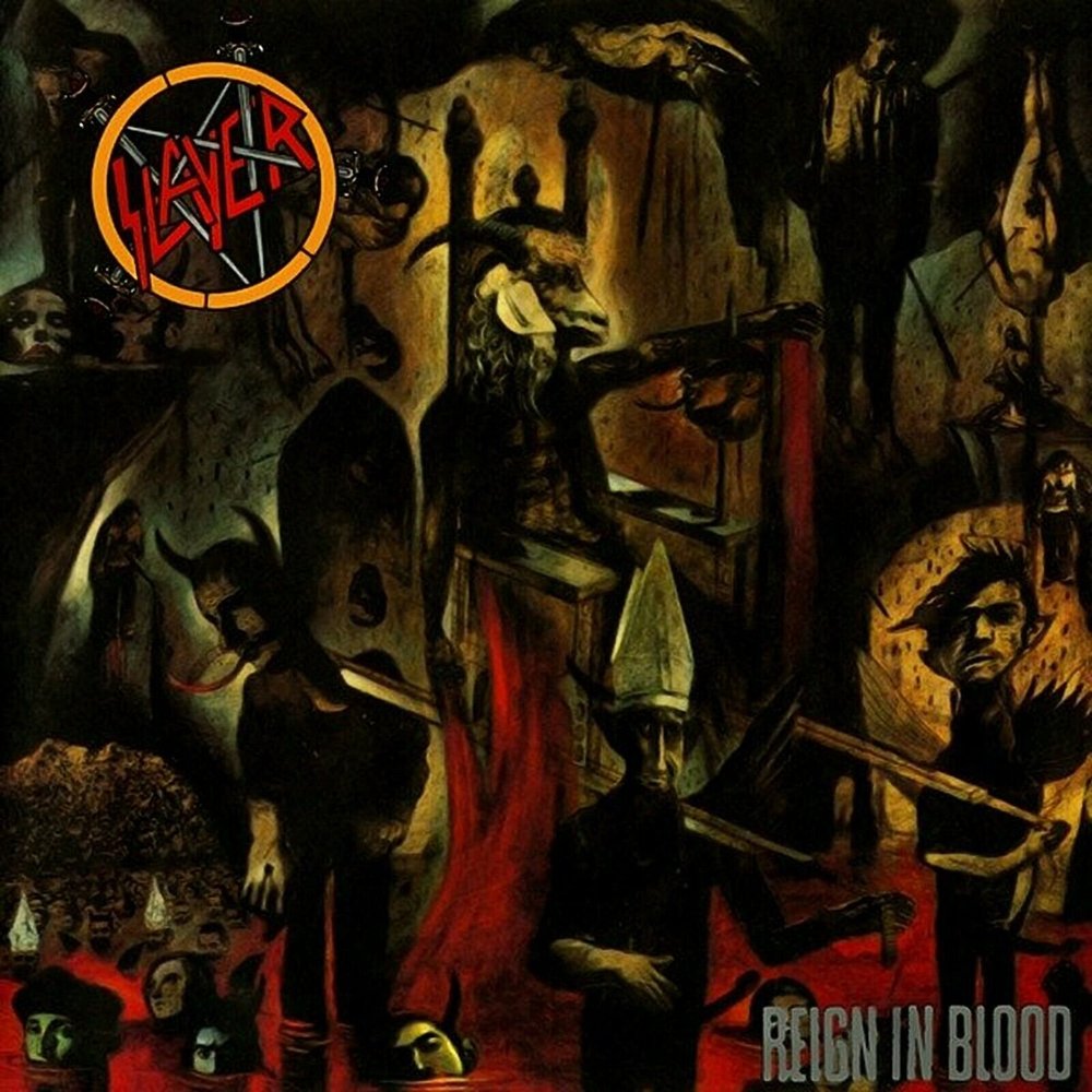 Slayer Reign in Blood album cover, released October 20, 1986 on Def Jam Recordings