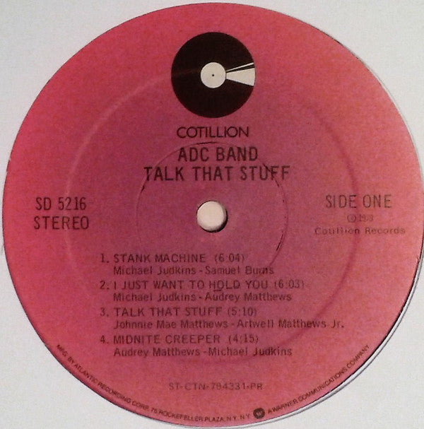 ADC Band : Talk That Stuff (LP, Album)