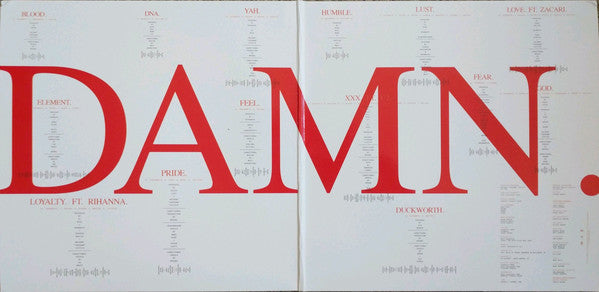 Kendrick Lamar : Damn. (2xLP, Album, Ltd, Red)