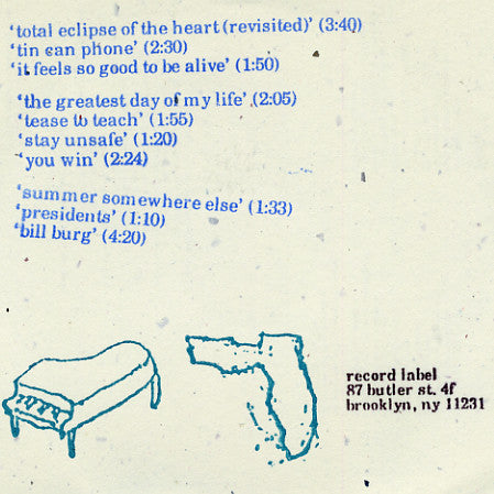 The Love Of Everything* : Piano. Bedroom. Florida. (CD)