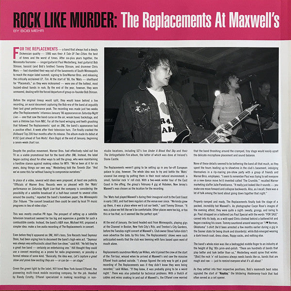 The Replacements : For Sale: Live At Maxwell's 1986 (2xLP, Album, Gat)