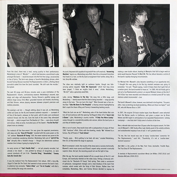 The Replacements : For Sale: Live At Maxwell's 1986 (2xLP, Album, Gat)
