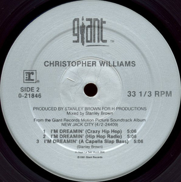Christopher Williams : I'm Dreamin' (12", Maxi)