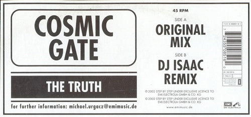 Cosmic Gate : The Truth (12")