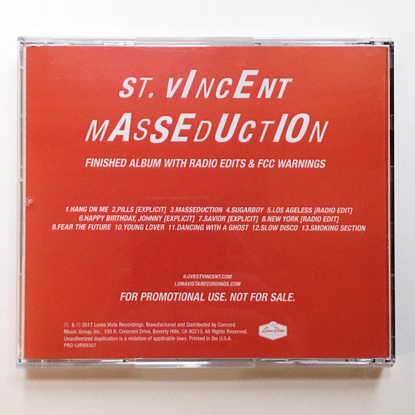 St. Vincent : Masseduction (CDr, Album, Promo)