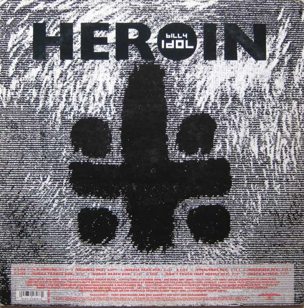 Billy Idol : Heroin (2x12", Single, Ltd, Whi)