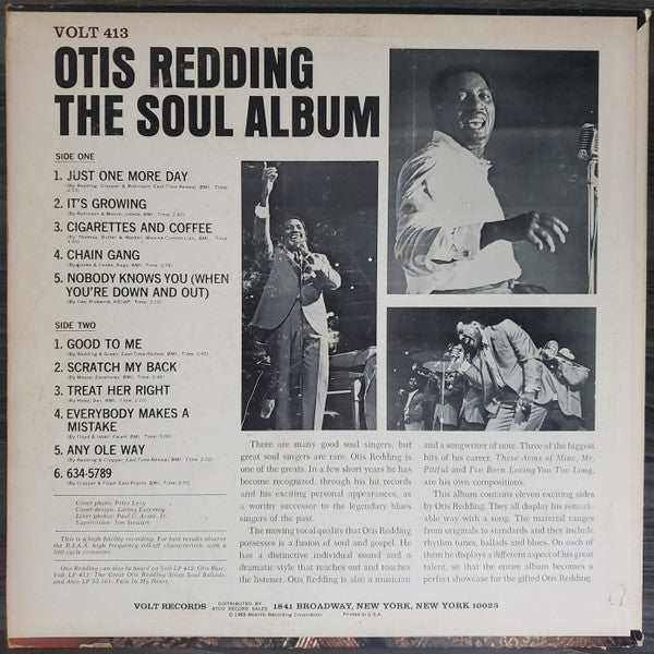 Otis Redding : The Soul Album (LP, Album, Mono, Pre)