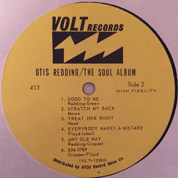 Otis Redding : The Soul Album (LP, Album, Mono, Pre)
