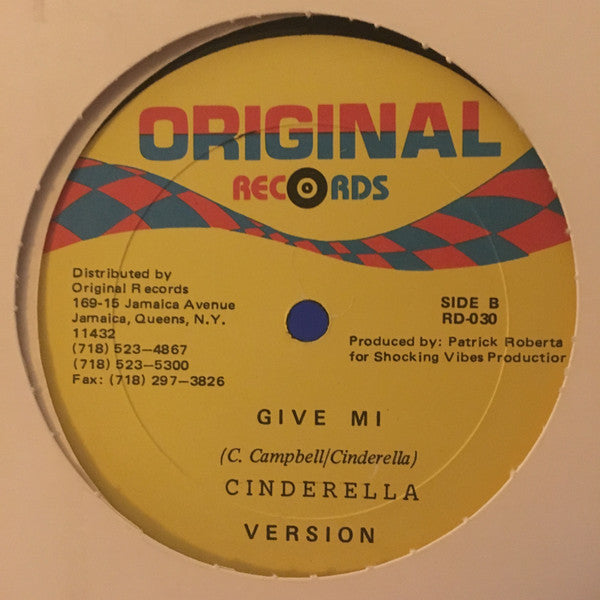 Sister Nancy / DJ Cinderella : Solid / Give Mi (12")