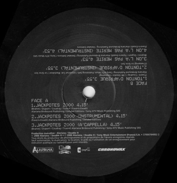 113 : Jackpotes 2000 / Tonton D'Afrique (12")