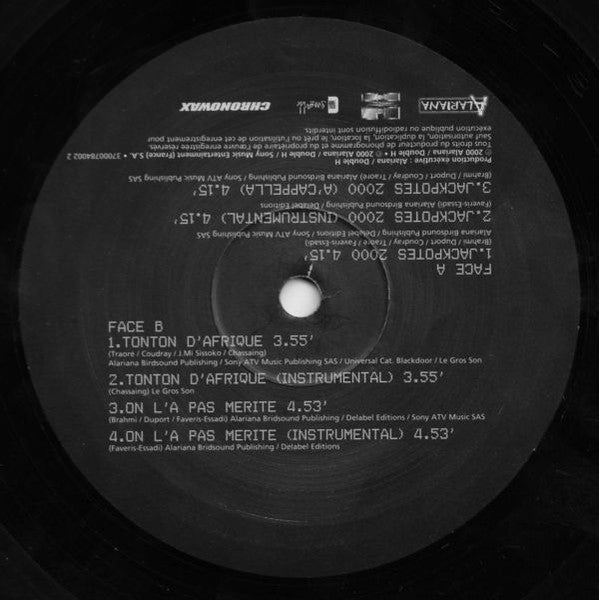 113 : Jackpotes 2000 / Tonton D'Afrique (12")