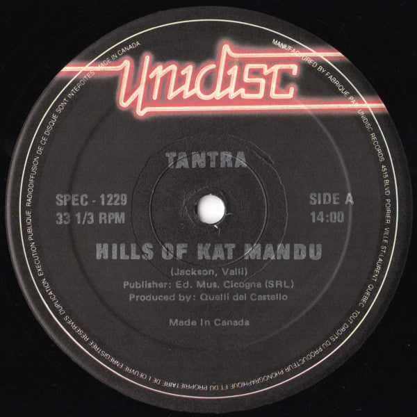 Tantra (2) / Various : Hills Of Kat Mandu / 40 Minutes Of Hot Platers (12", P/Mixed, Bla)