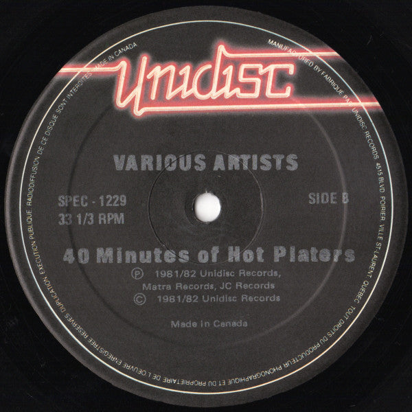 Tantra (2) / Various : Hills Of Kat Mandu / 40 Minutes Of Hot Platers (12", P/Mixed, Bla)