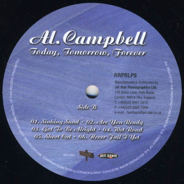 Al Campbell : Today, Tomorrow, Forever (LP)