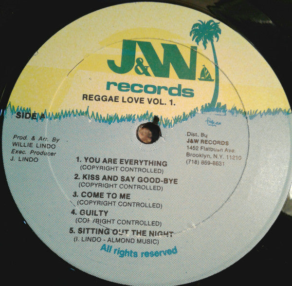 Willie Lindo : Reggae Love Vol. 1 (LP, Comp)
