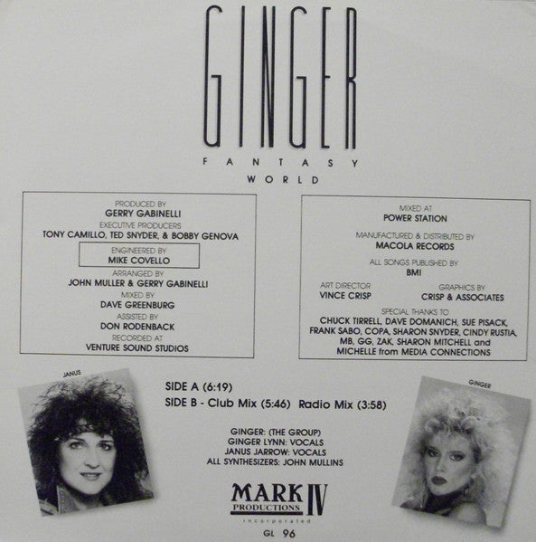 Ginger (40) : Fantasy World (12", Single)