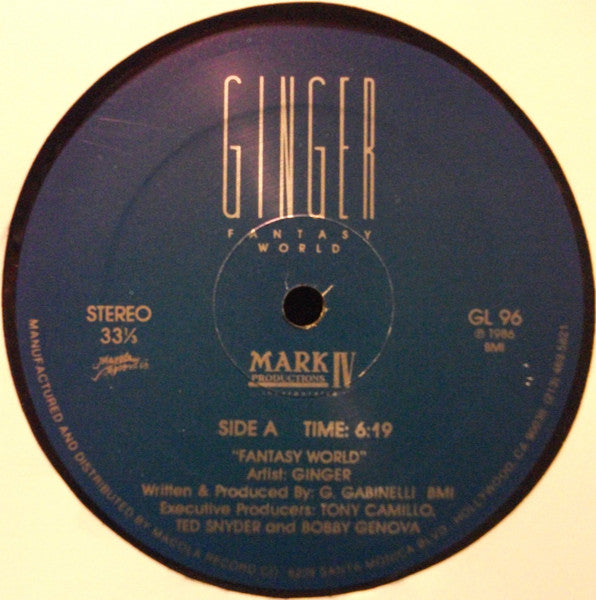 Ginger (40) : Fantasy World (12", Single)