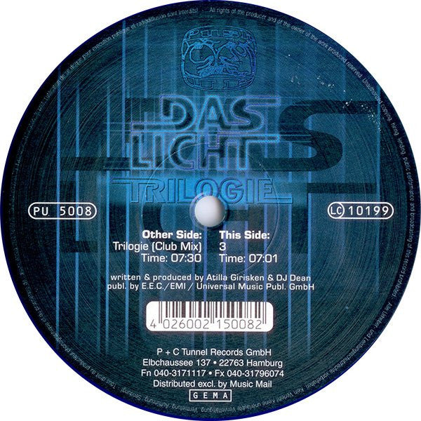 Das Licht : Trilogie (12", Blu)