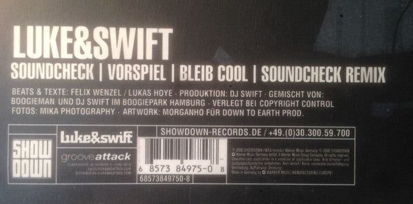 Luke & Swift : Soundcheck (12")