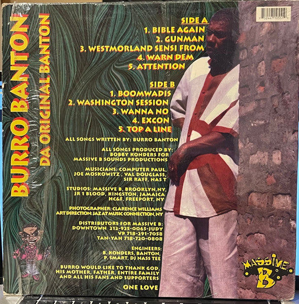 Burro Banton : Da Original Banton (LP, Album)