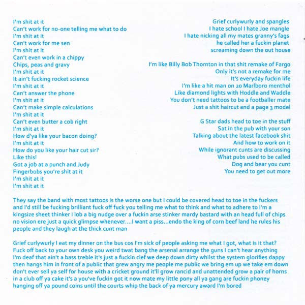 Sleaford Mods : A Little Ditty c/w I'm Shit At It (7", Single, Ltd, RP)