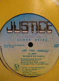 Lloyd Stiff* : Lef You Condom / Learn Fi Bubble (12")