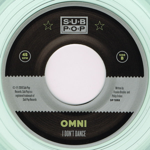 Omni (16) : Delicacy b/w I Don't Dance (7", Single, Club, Ltd, Cle)