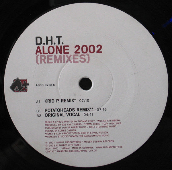 Danger Hardcore Team : Alone 2002 (Remixes) (12")