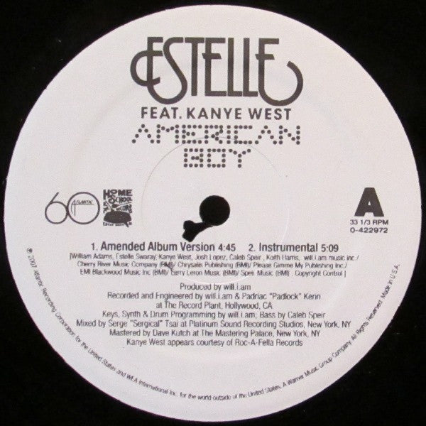 Estelle Feat. Kanye West : American Boy (12", Single)