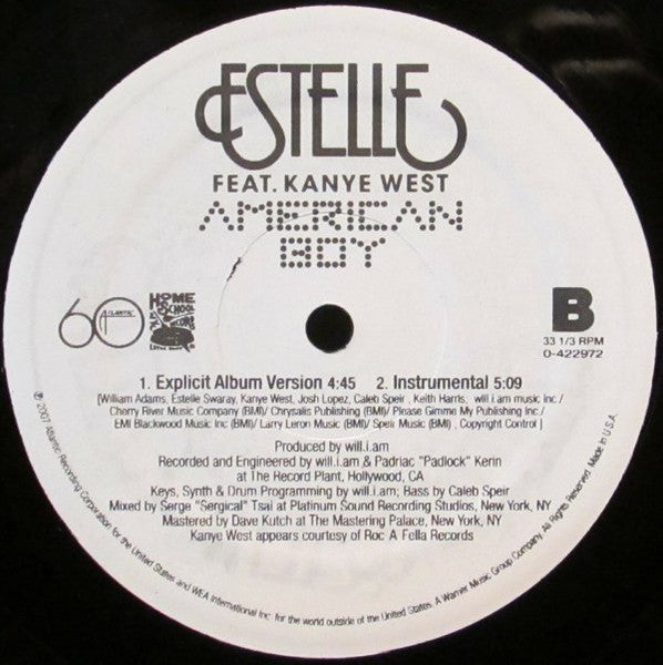 Estelle Feat. Kanye West : American Boy (12", Single)