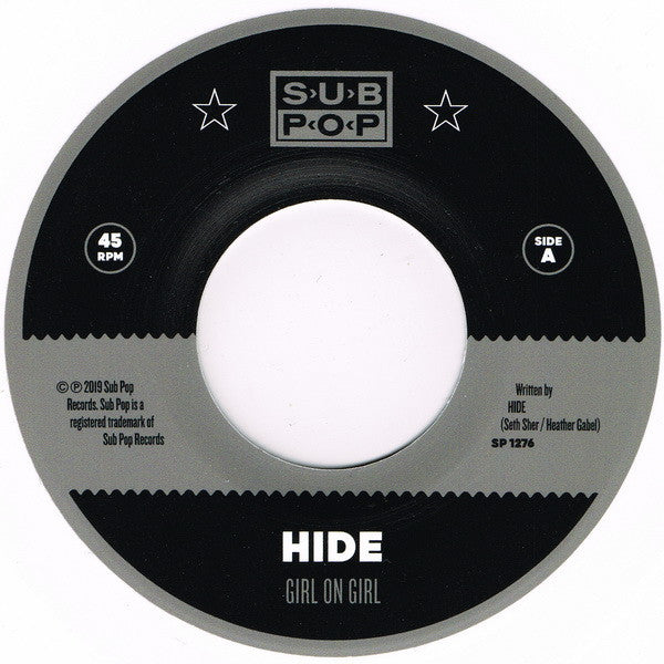 HIDE : Girl On Girl b/w Mommy (7", Single, Club, Ltd, Whi)