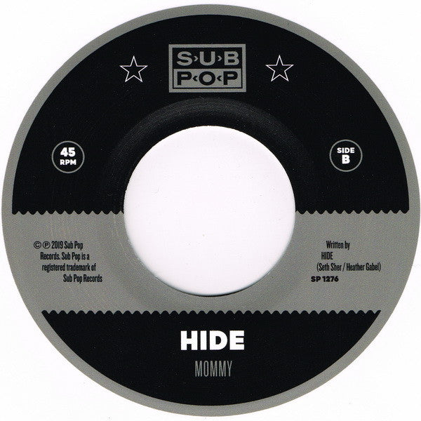 HIDE : Girl On Girl b/w Mommy (7", Single, Club, Ltd, Whi)
