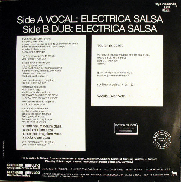 Off : Electrica Salsa (Baba Baba) (12", Maxi)