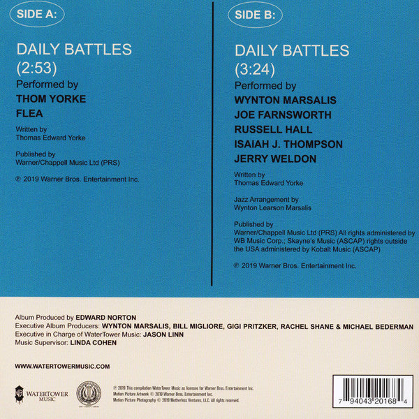 Various : Daily Battles (Music From The Motion Picture "Motherless Brooklyn") (7", Single)