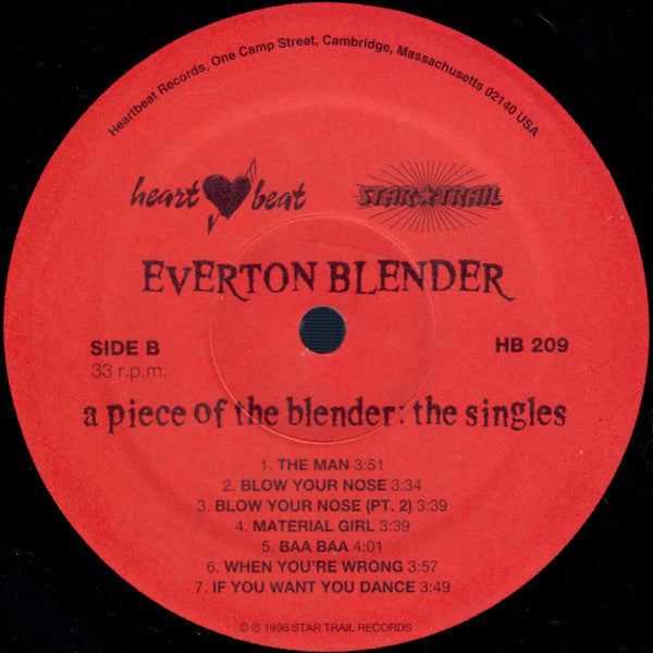 Everton Blender : A Piece Of The Blender: The Singles (LP, Album)