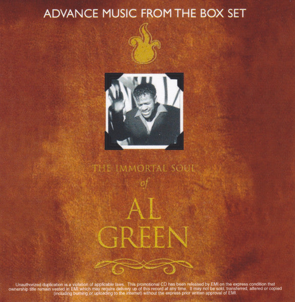 Al Green : The Immortal Soul Of Al Green (4xCDr, Advance, Comp, Promo)