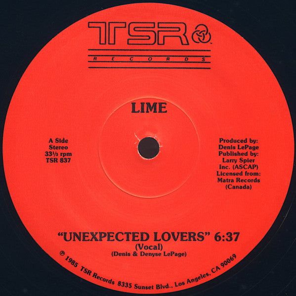 Lime (2) : Unexpected Lovers (12", Red)
