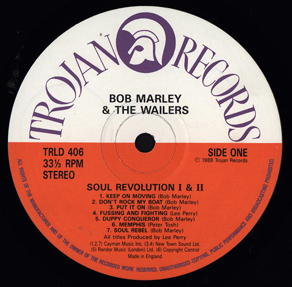 Bob Marley & The Wailers : Soul Revolution 1 And 2 (2xLP, Comp)
