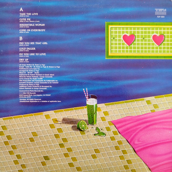Lime (2) : Take The Love (LP, Album)