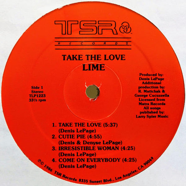 Lime (2) : Take The Love (LP, Album)