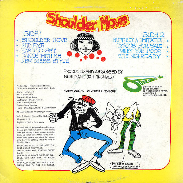 Jah Thomas : Shoulder Move (LP, Album, Red)