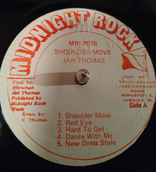 Jah Thomas : Shoulder Move (LP, Album, Red)
