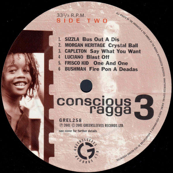 Various : Conscious Ragga 3 (LP, Comp)