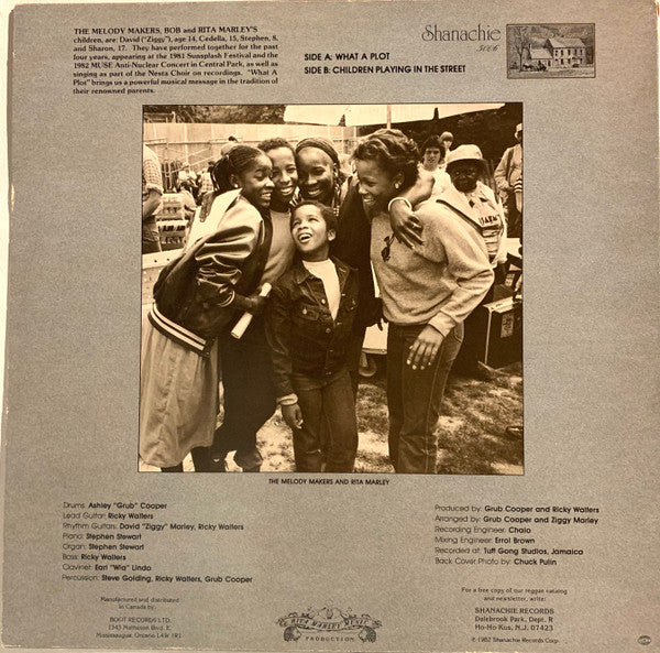 The Melody Makers Featuring David "Ziggy" Marley* : What A Plot / Children Playing In The Street (12", Maxi)
