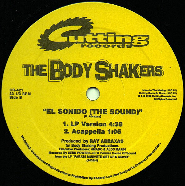 The Body Shakers : El Sonido (The Sound) (12")