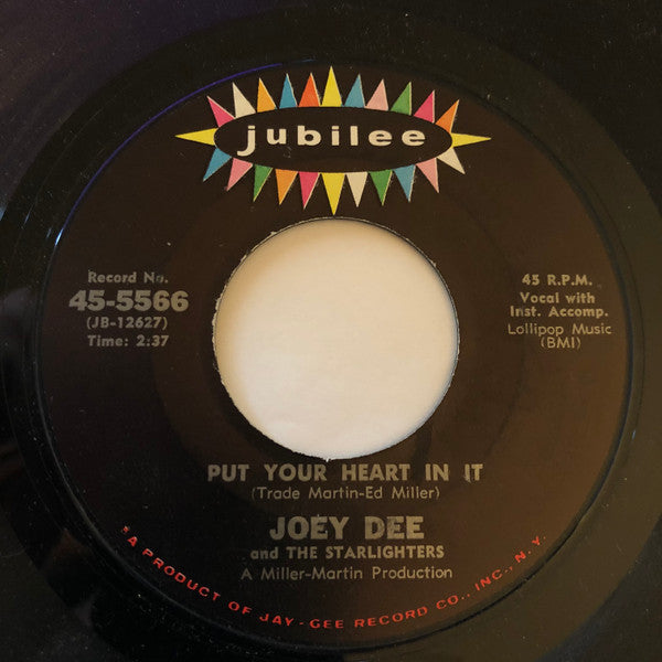 Joey Dee And The Starlighters* : You Can't Sit Down (7", EP)