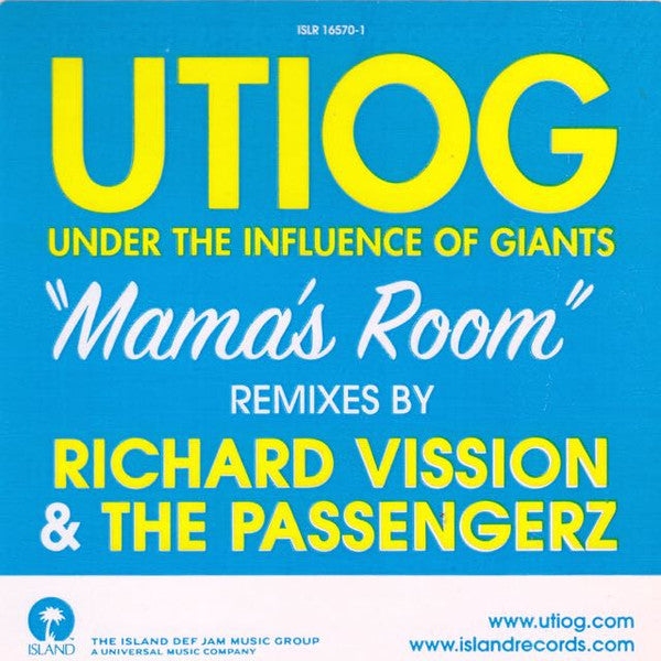 Under The Influence Of Giants : Mama's Room (Remixes) (12", Promo)