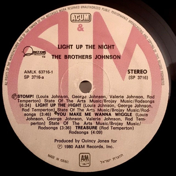 The Brothers Johnson* : Light Up The Night (LP, Album)