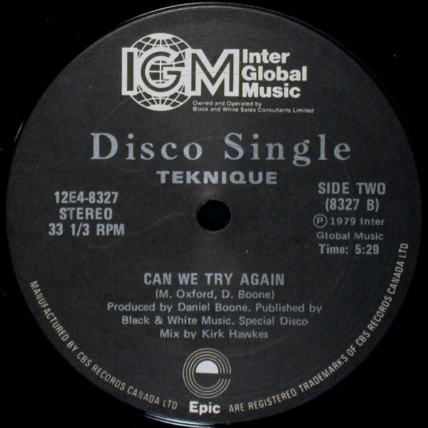 Teknique* : Looking For Someone To Love (12", Single)