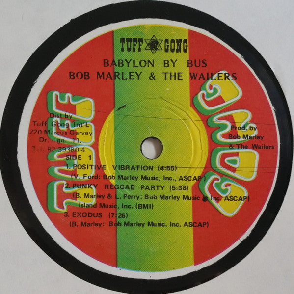 Bob Marley & The Wailers : Babylon By Bus (2xLP, Album, RE, 4th)